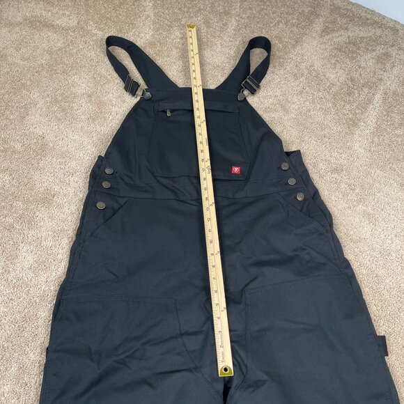 Firestone Overalls Mens XXL Black Workwear Insulated Bib Quilted Lined Pit Crew - Picture 7 of 11